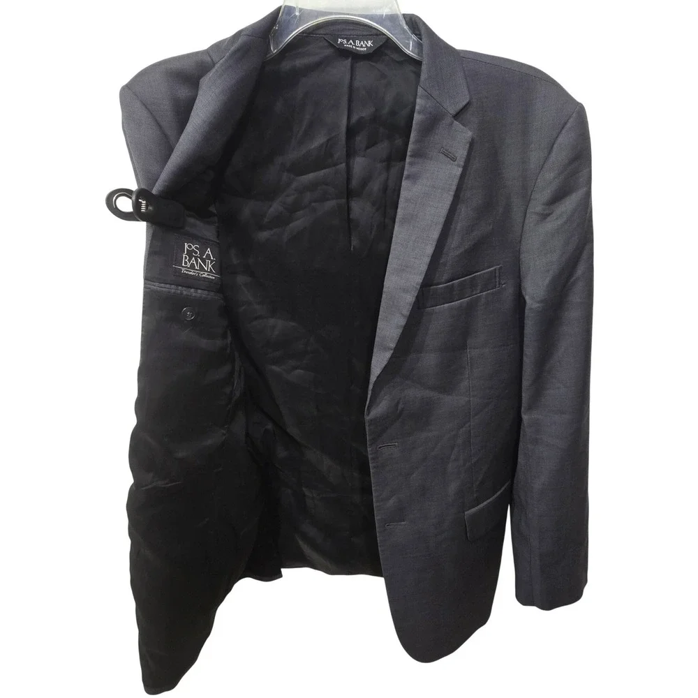 Jos. A. Bank Traveler's Collection Metropolitan Slim Fit 100% Wool Blazer 40L